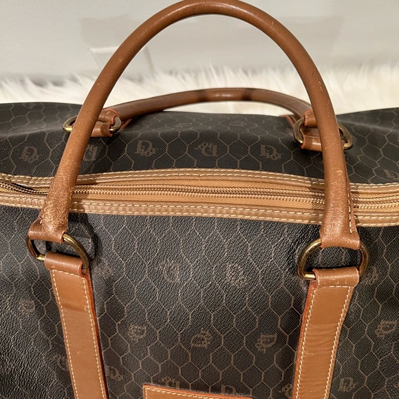 Authentic Dior Travel Bag in honeycomb leather size 45 - Picture 4 of 15